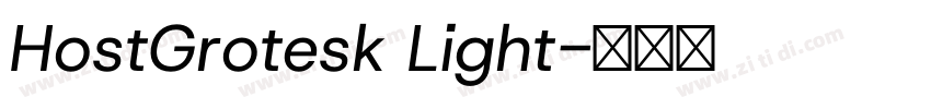 HostGrotesk Light字体转换 HostGrotesk Light字体转换